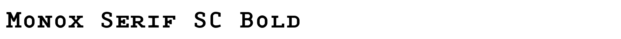 Monox Serif SC Bold image
